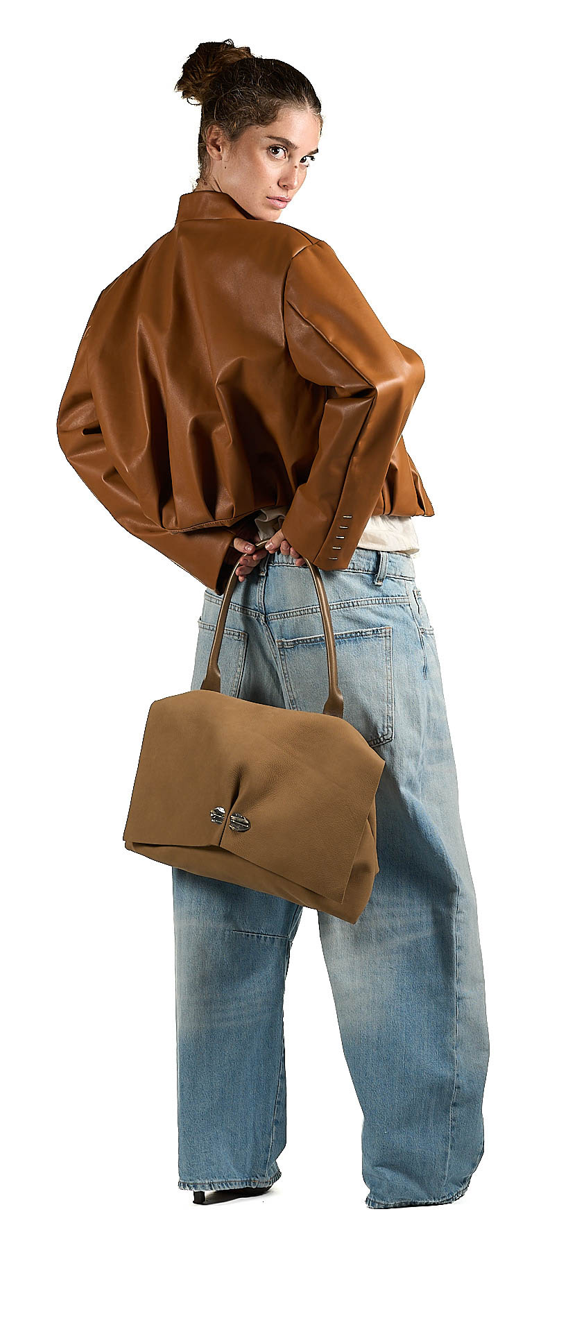 daniele basta leather and silver bags - WEARING